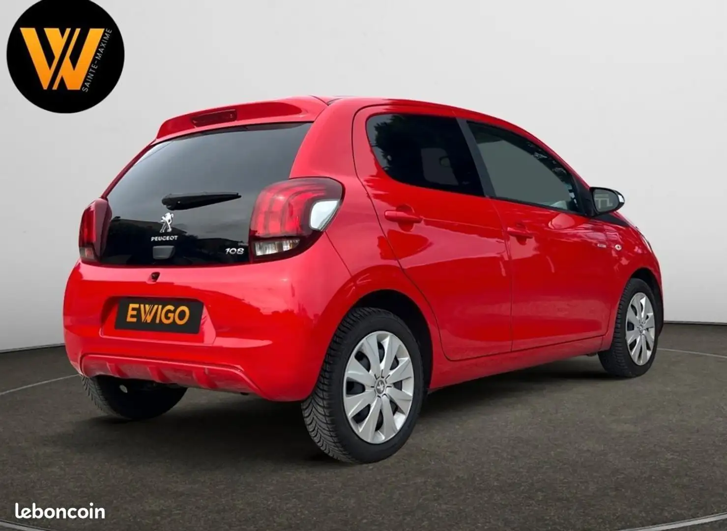 Peugeot 108 1.0 vti 70 style start-stop 1ere main entretien concession bluetooth limiteur clim Rouge - 2