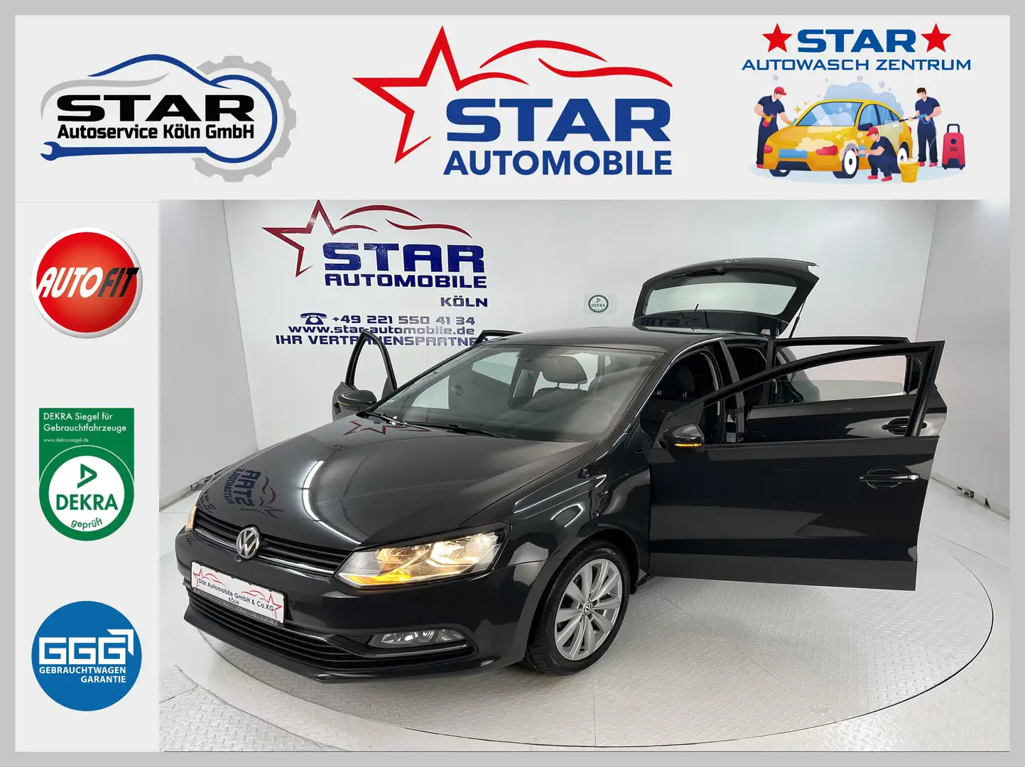 Volkswagen Polo Polo V Comfortline BMT 1.4 TDI-66KW*KLIMA*ESP*EU6* Gris - 1