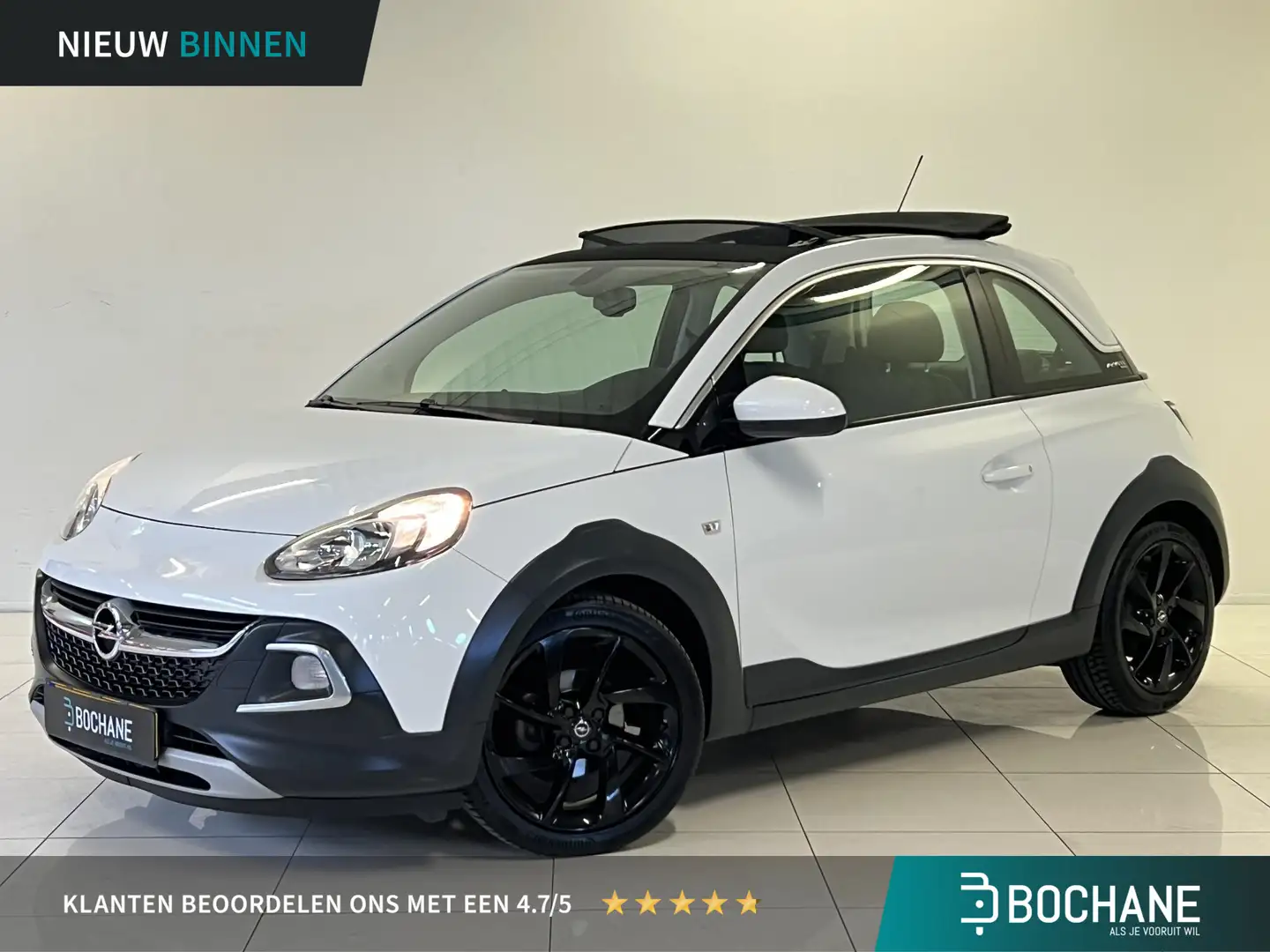 Opel Adam 1.0 Turbo Rocks | Vouwdak | Navigatie | Parkeersen Wit - 1