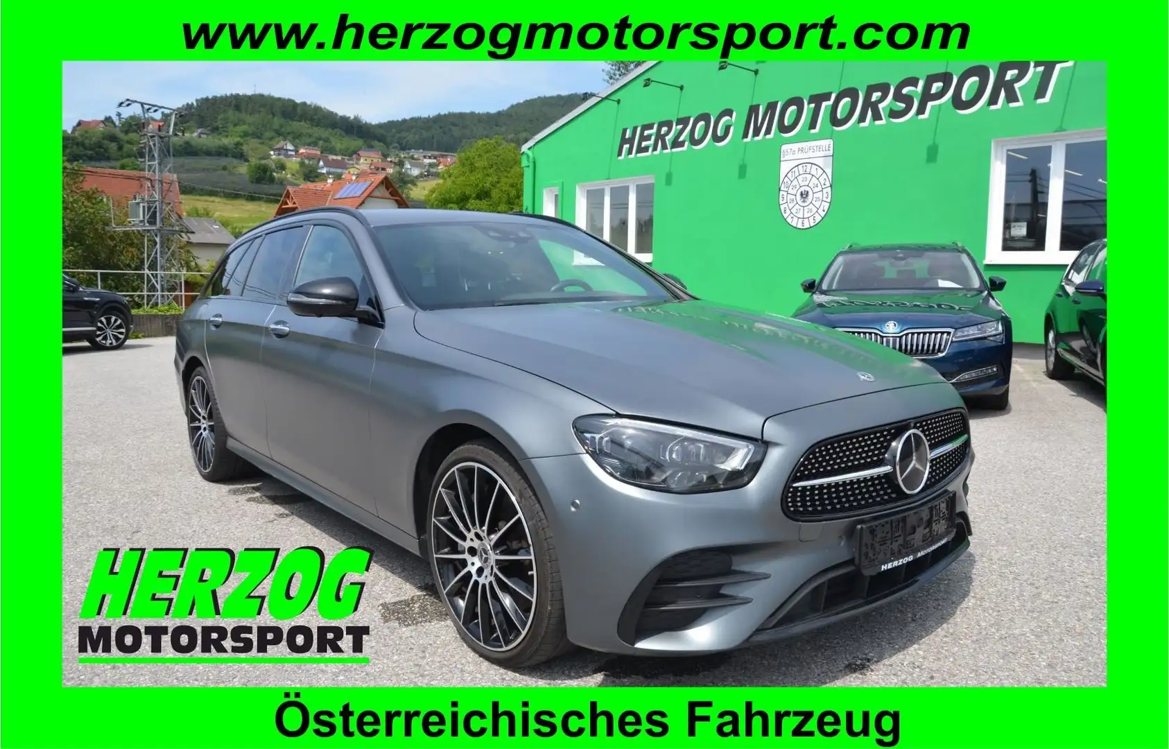 Mercedes-Benz E 400 E 400 d T 4Matic Aut. AMG-LINE LED LEDER VIRTUAL Grau - 1