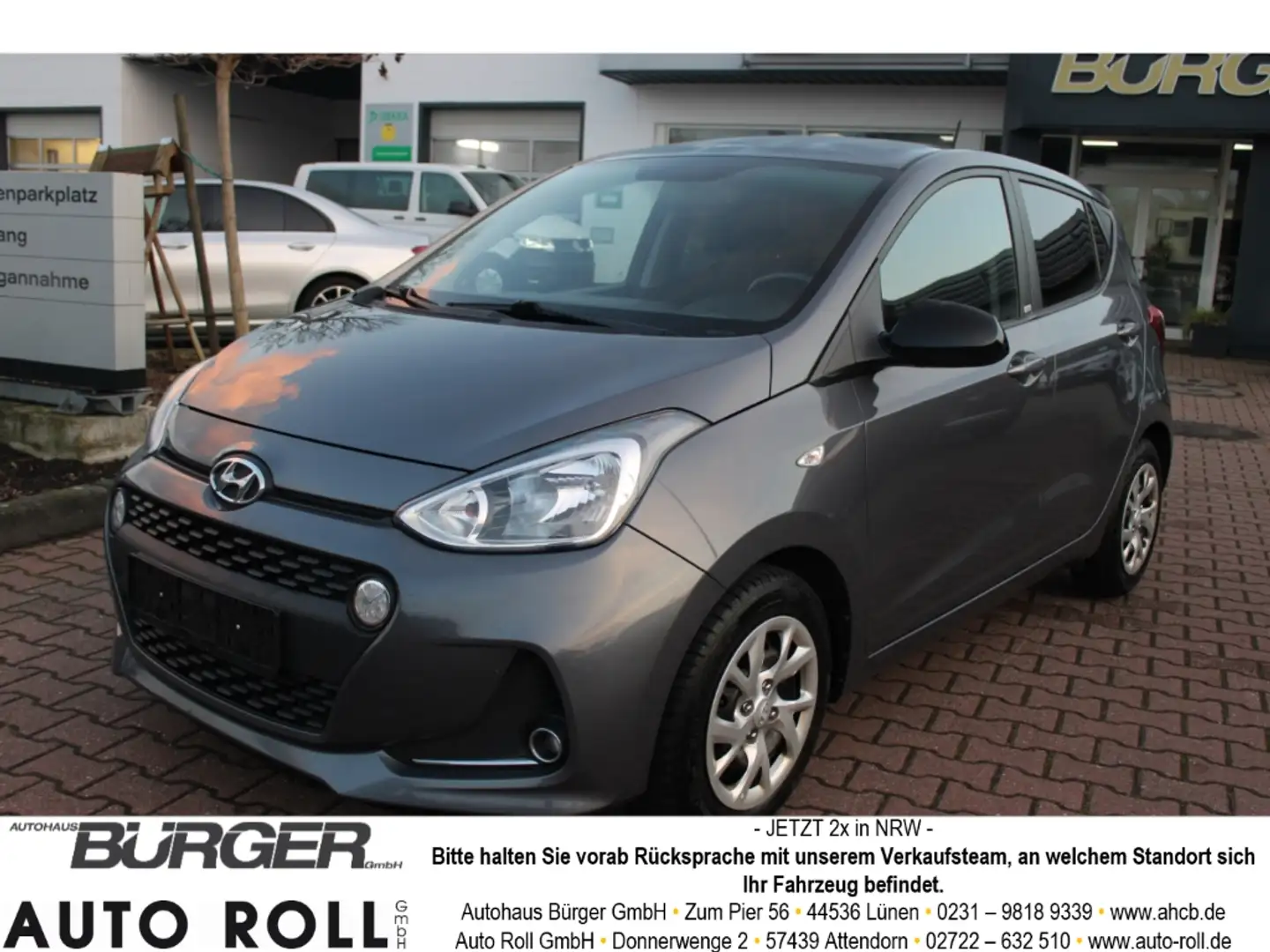Hyundai i10 YES! DAB SHZ Klima  LenkradHZG Temp Tel.-Vorb. Spe Grigio - 1