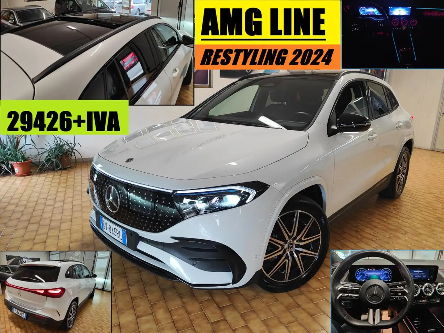 Mercedes-Benz EQA 250+ AMG LINE 2024 TETTO RESTYLING Bianco - 1