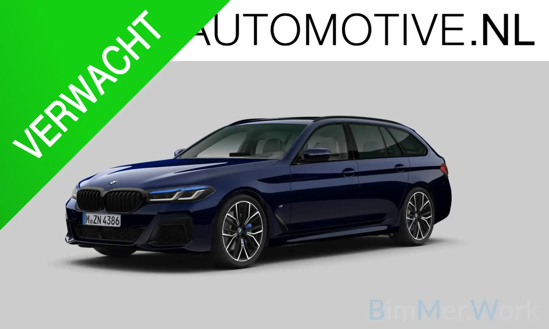 BMW 540 5-serie Touring 540d xDrive High Executive M-Sport Bleu - 1