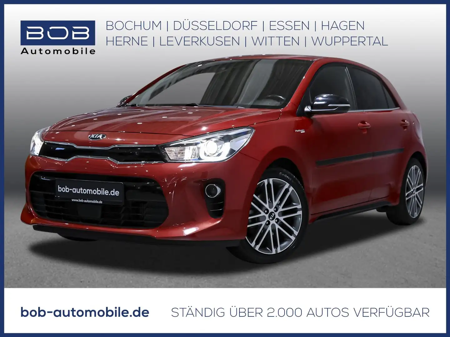 Kia Rio 1.0 T-GDI AHK RFK SD NAVI SHZ TWA PDC BT LHZ Rouge - 1