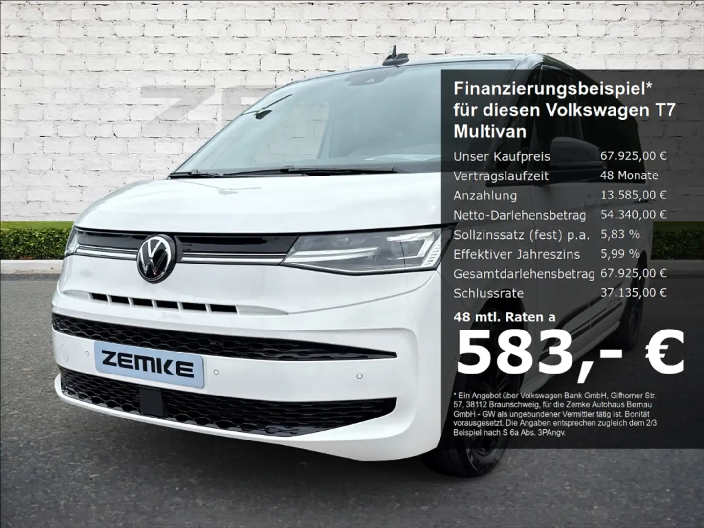 Volkswagen T7 Multivan 2.0 TDI DSG Edition lang AHK-klappbar Panorama Nav Blanco - 1