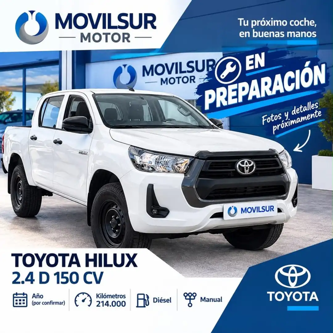 Toyota Hilux 2.4 D-4D Cabina Doble GX HVO100 Blanco - 1