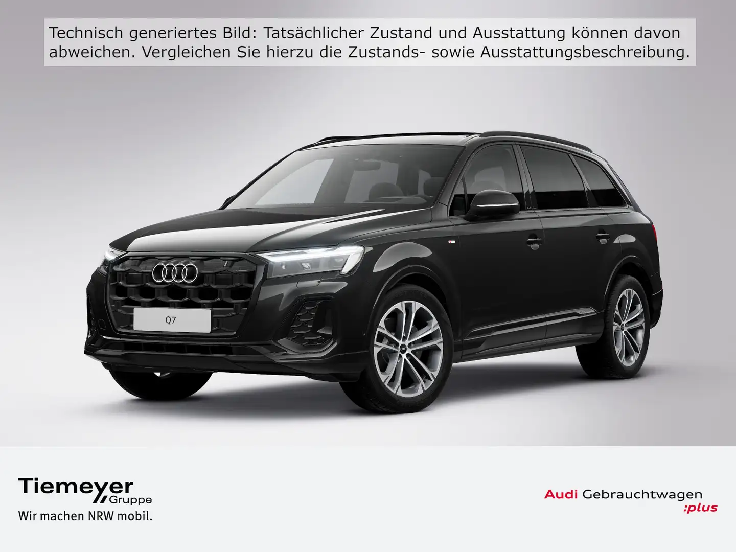 Audi Q7 45 TDI Q 2x S LINE PANO 7-SITZE AHK LUFT Schwarz - 1