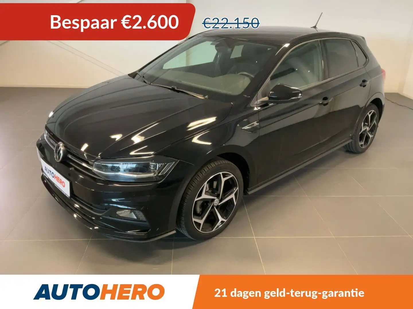 Volkswagen Polo 1.0 TSI Highline Zwart - 1