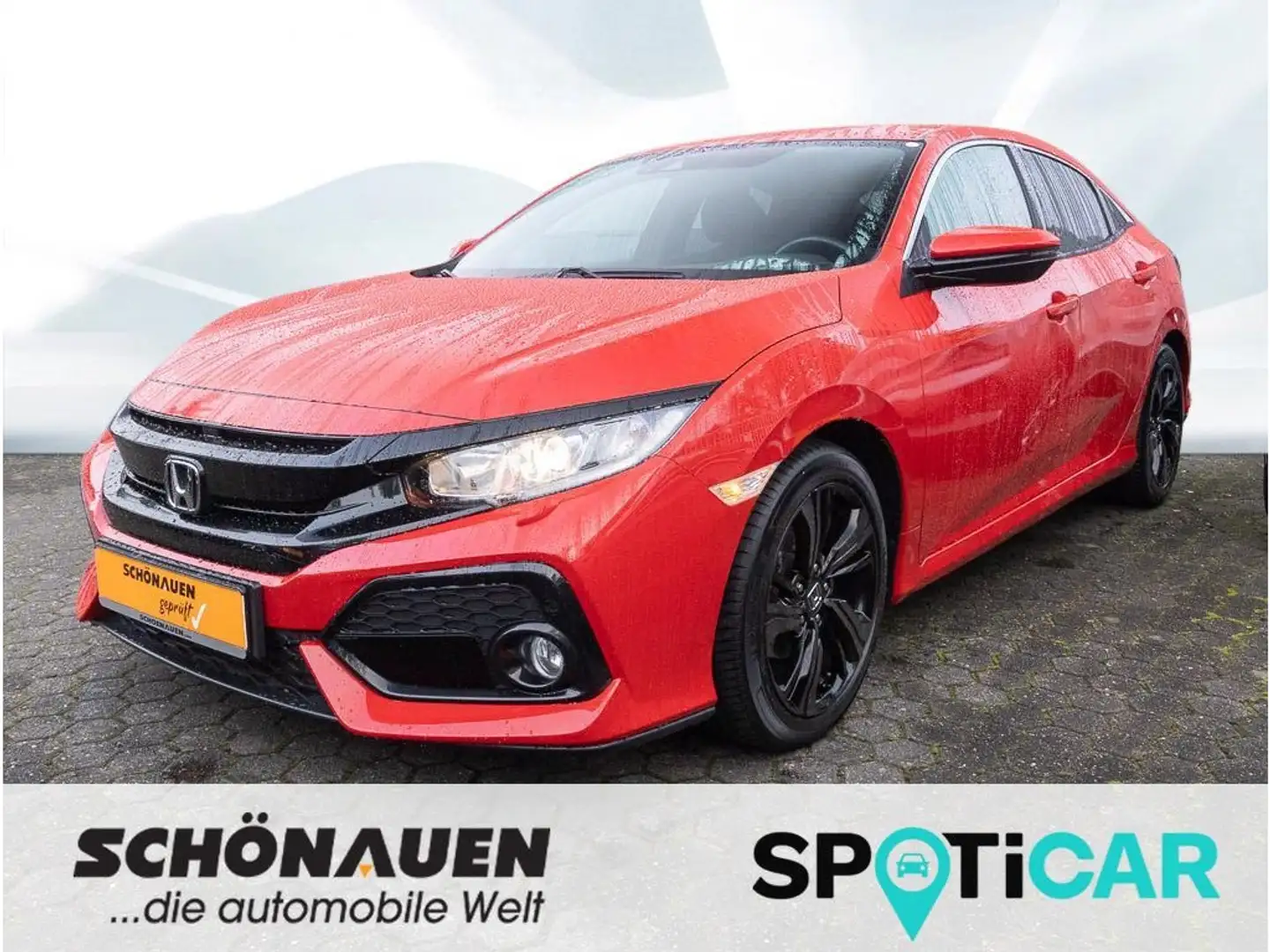 Honda Civic 1.0 Turbo Elegance +WR+RFK+SHZ+PDC+KLIMA++ Rouge - 1