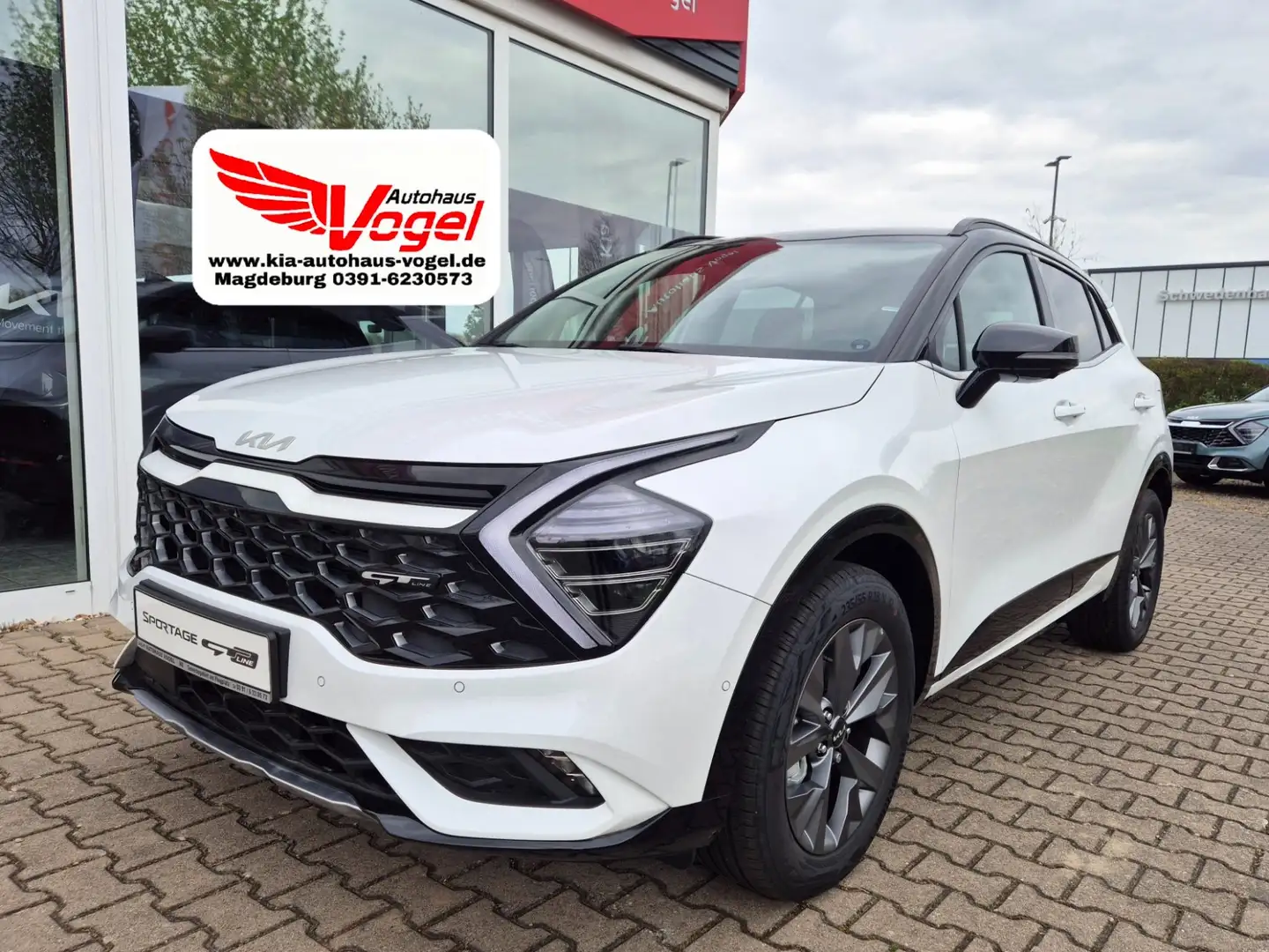 Kia Sportage 1.6 T-GDi GT-Line Hybrid 4WD DriveWise-Park-Plus Weiß - 1