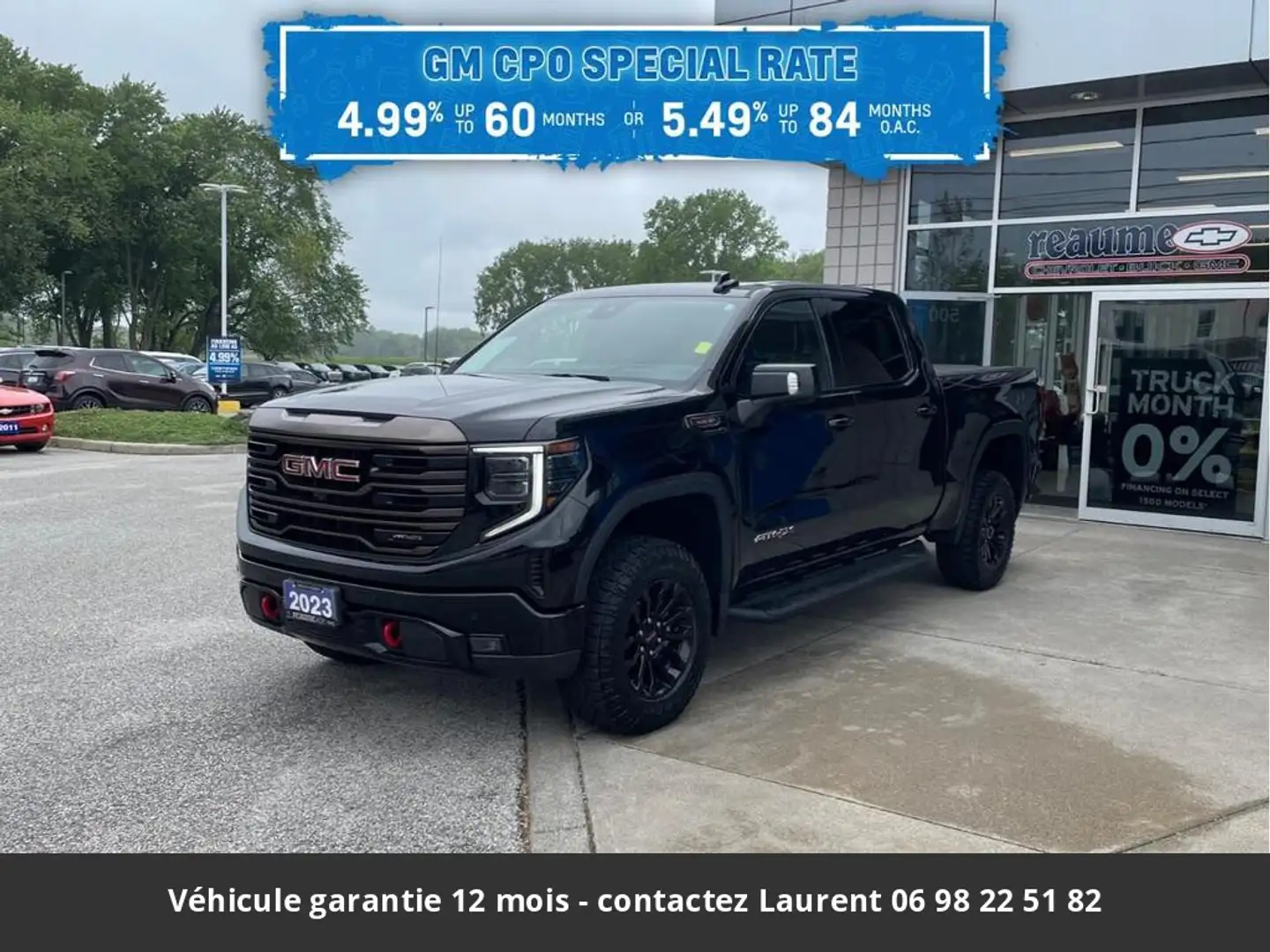 GMC Sierra AT4X 6.2L Tout compris hors homologation 4500e Noir - 1