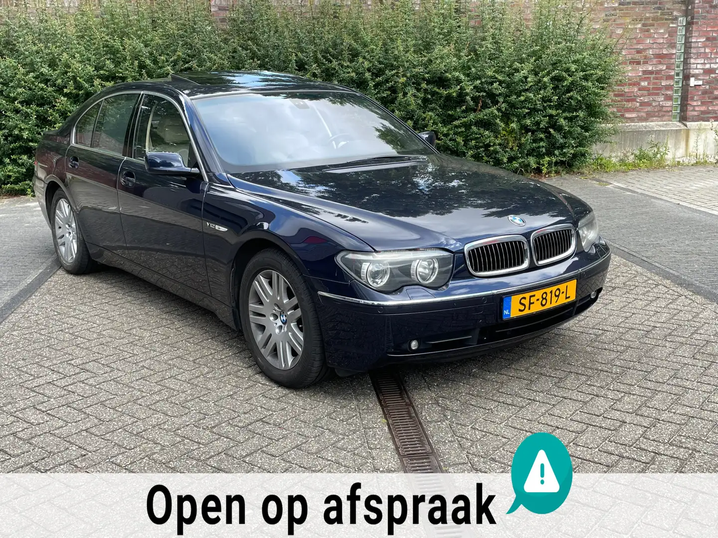 BMW 760 7-serie 760i Youngtimer Blauw - 2
