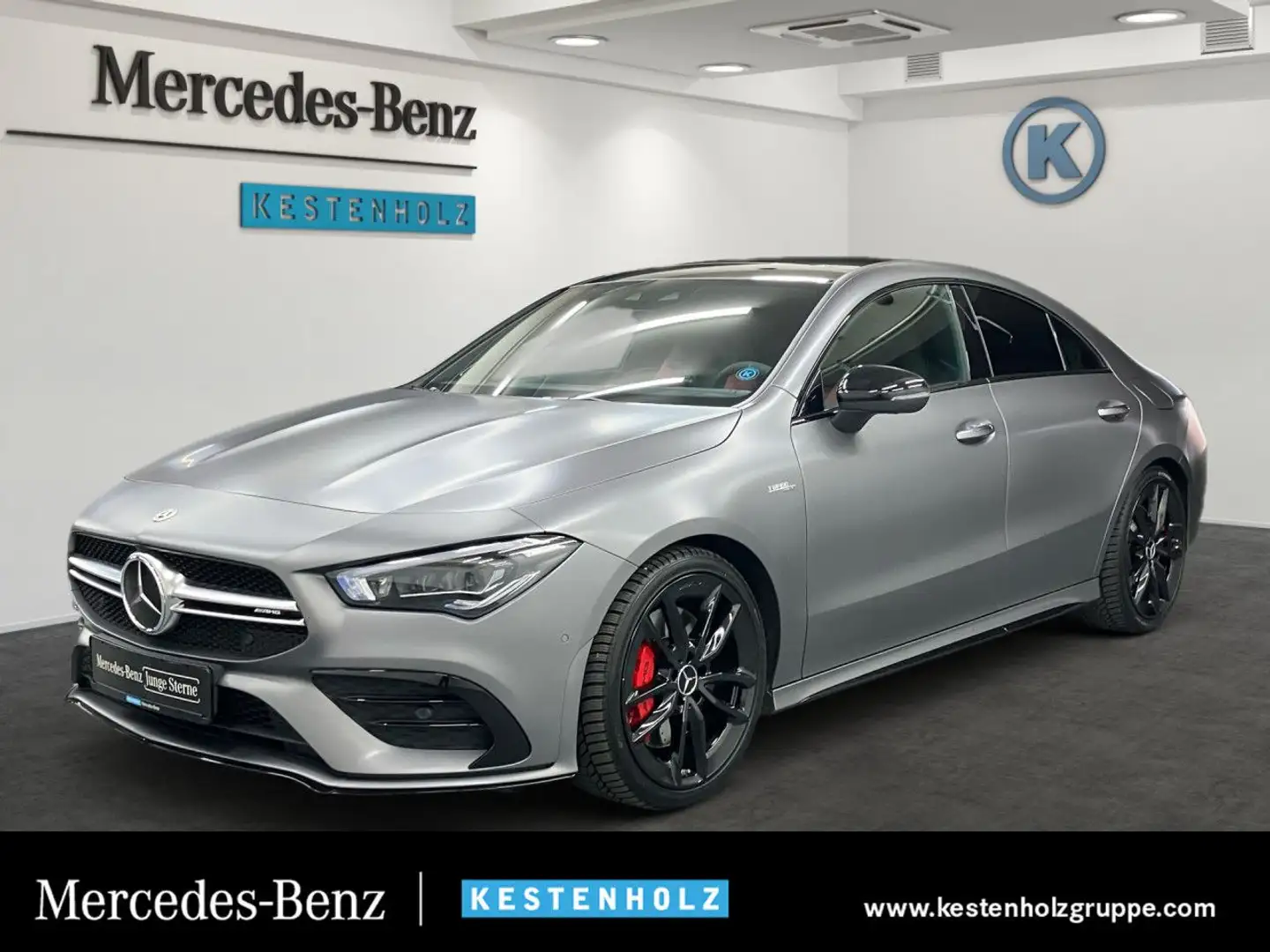 Mercedes-Benz CLA 35 AMG Cp. 4M AeroPak 360° Pano Multibeam HUD Grau - 1