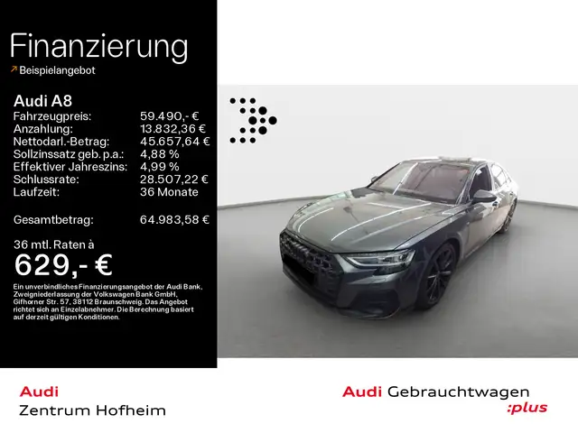 Audi A8 50 TDI qu S line tip*Air*B&O*HUD*Pano*Matrix*