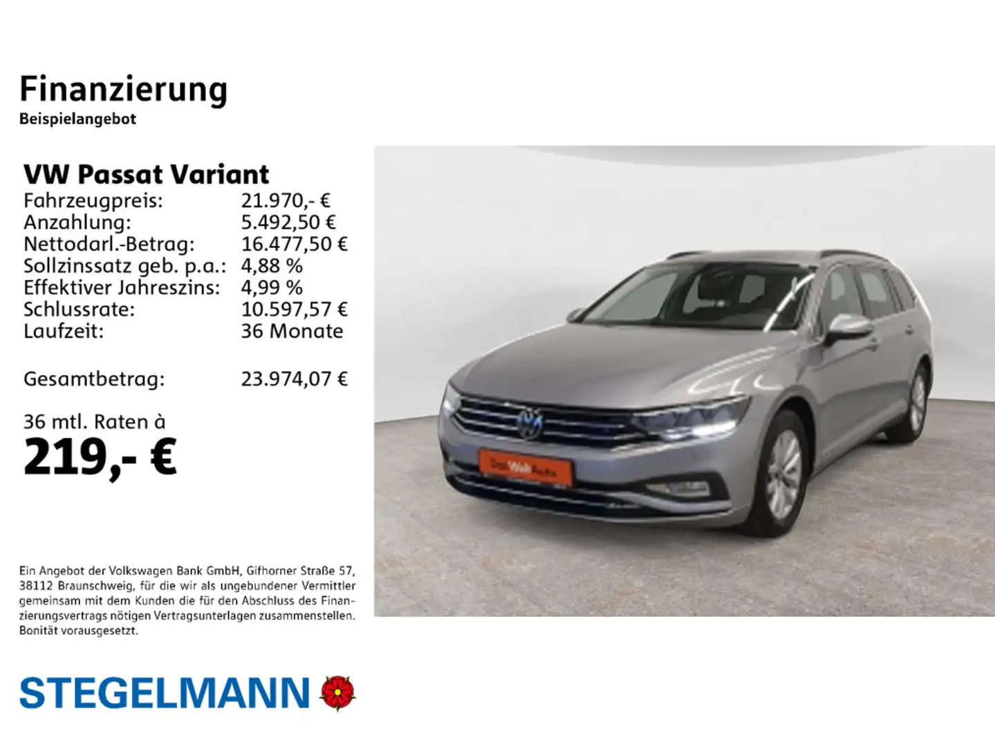 Volkswagen Passat Variant 1.5 TSI DSG Business *LED*AHK*Nav Argent - 2