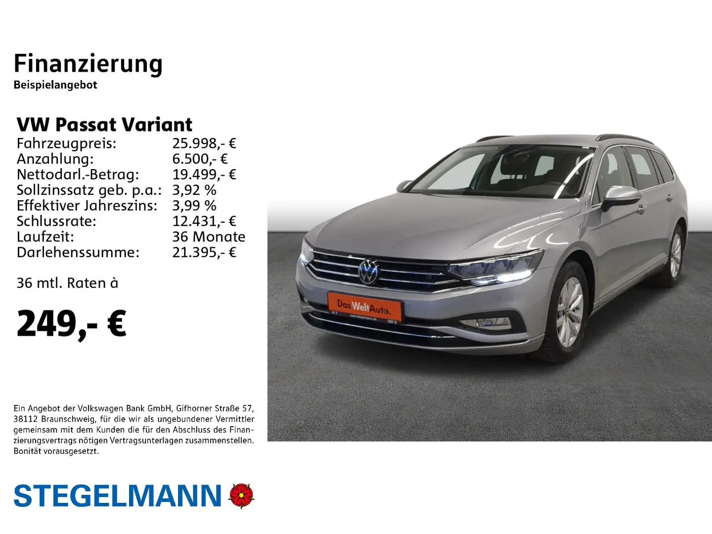 Volkswagen Passat Variant 1.5 TSI DSG Business *LED*AHK*Nav Silber - 2