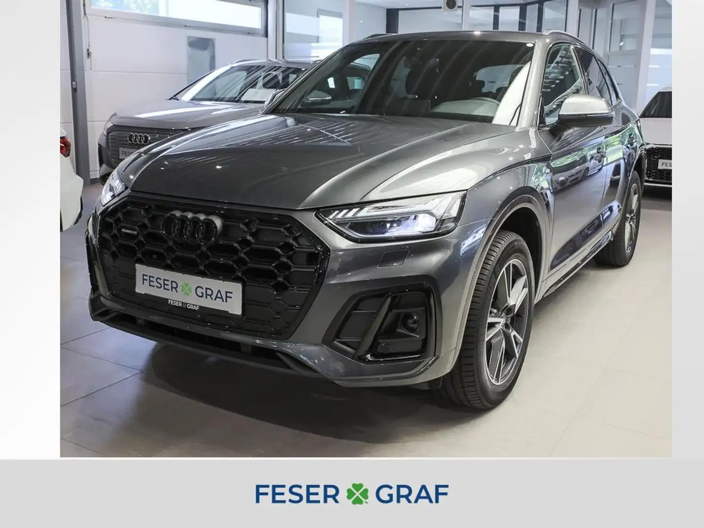 Audi Q5 40 TDI qu. 2x S line AHK Matrix RüKa Grau - 1