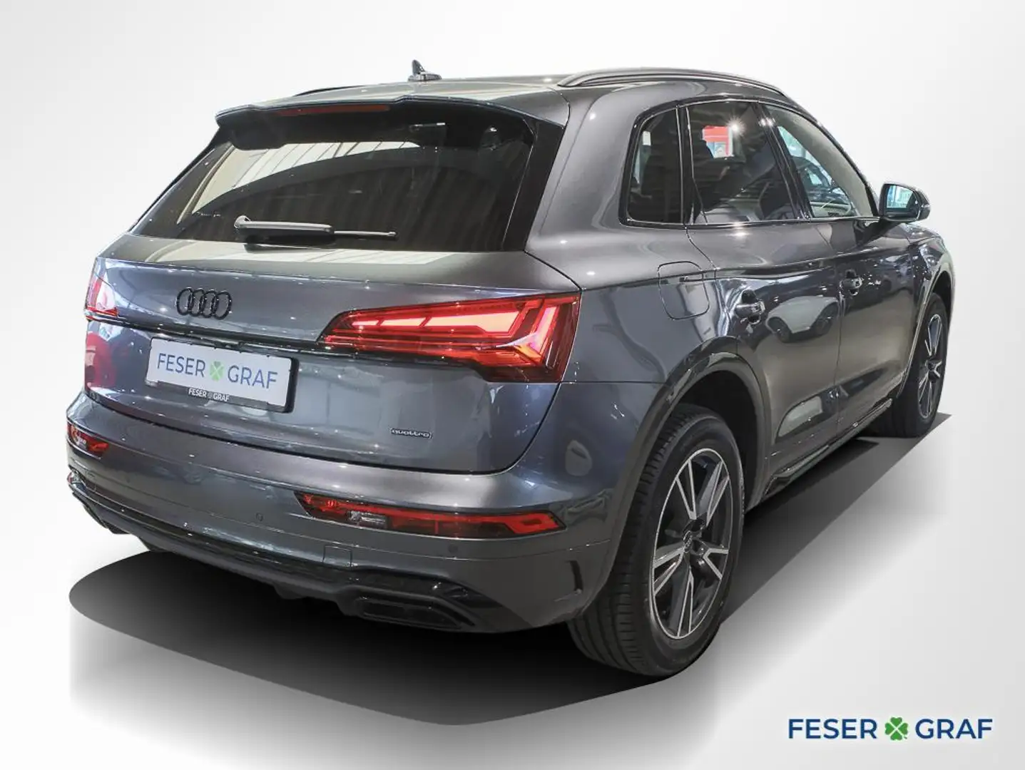 Audi Q5 40 TDI qu. 2x S line AHK Matrix RüKa Grijs - 2