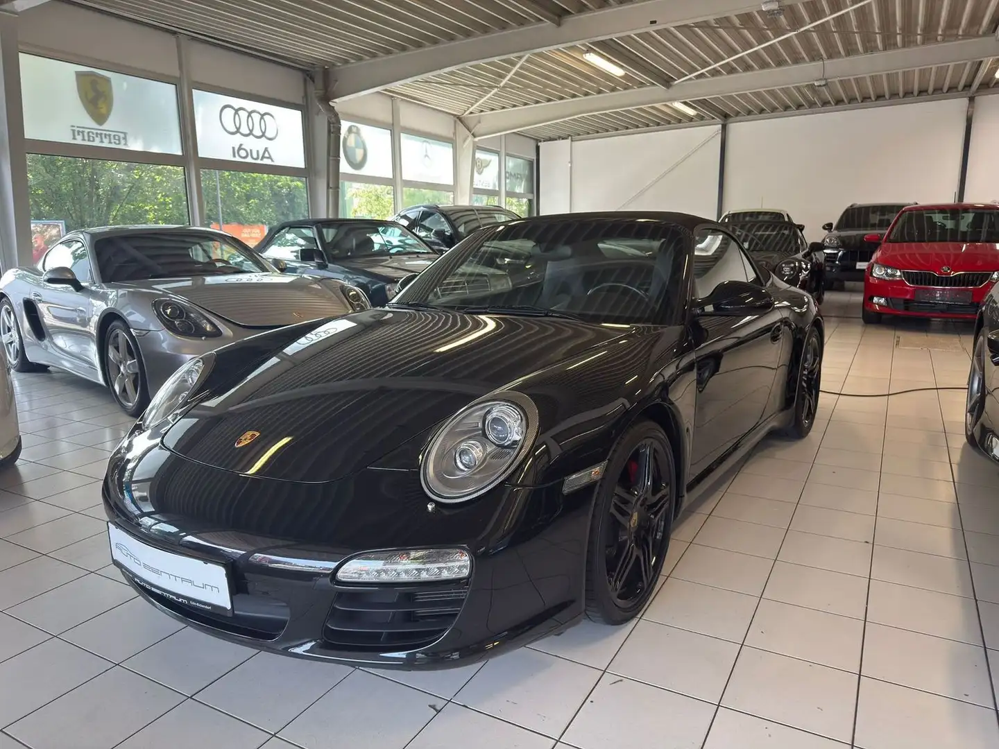 Porsche 997 4 S Cabrio SPORTAUSPUFF Zwart - 1