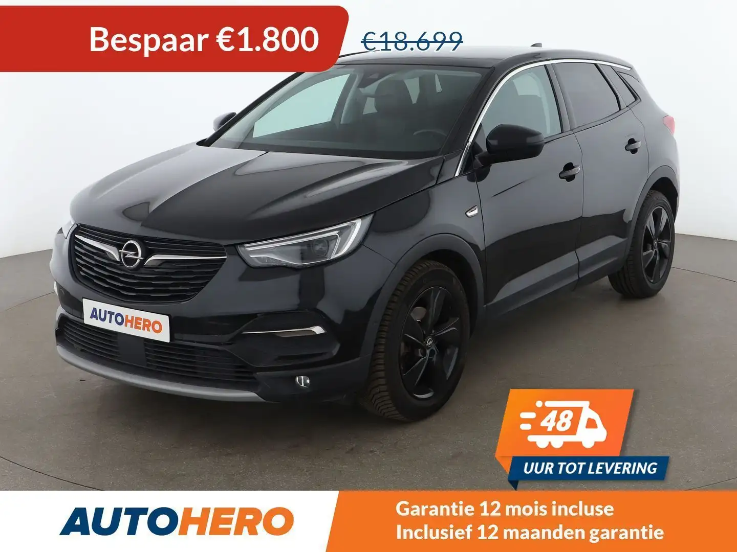 Opel Grandland X 1.6 Turbo INNOVATION Zwart - 1