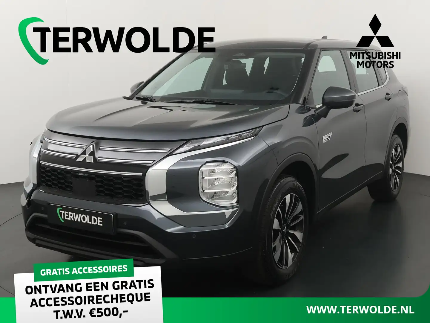 Mitsubishi Outlander 2.4 PHEV Pure | 8 jaar garantie | €6.000 korting + Grijs - 1