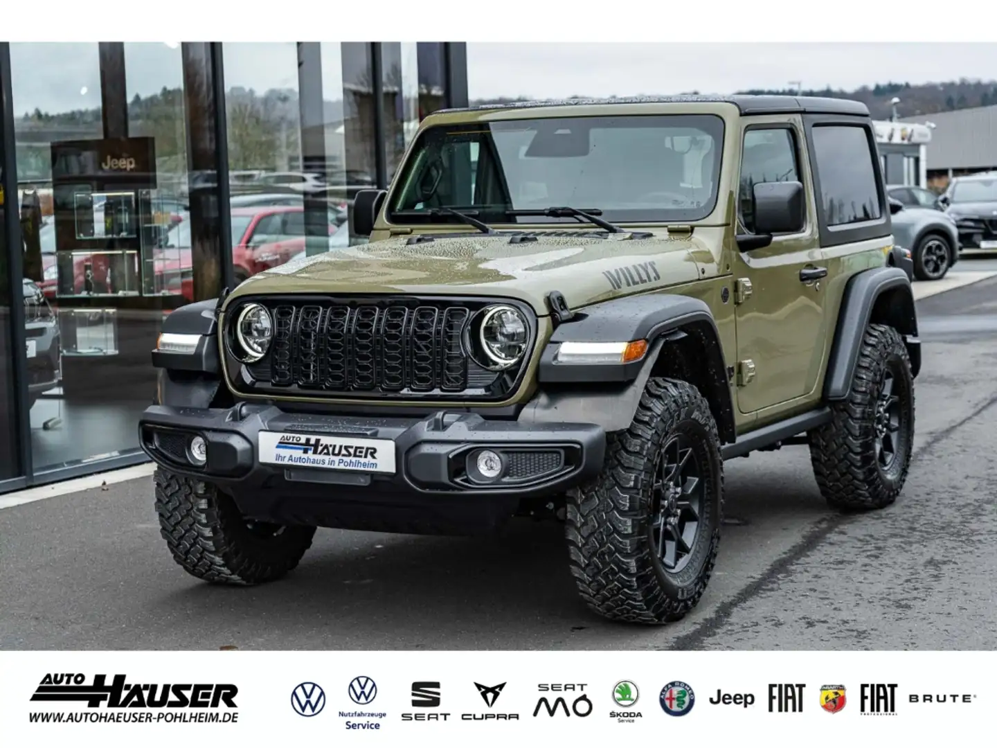 Jeep Wrangler Willys 2-Türer 2.0 T-GDI AT8 4x4 MY25 DEZEMBER AHK Verde - 1
