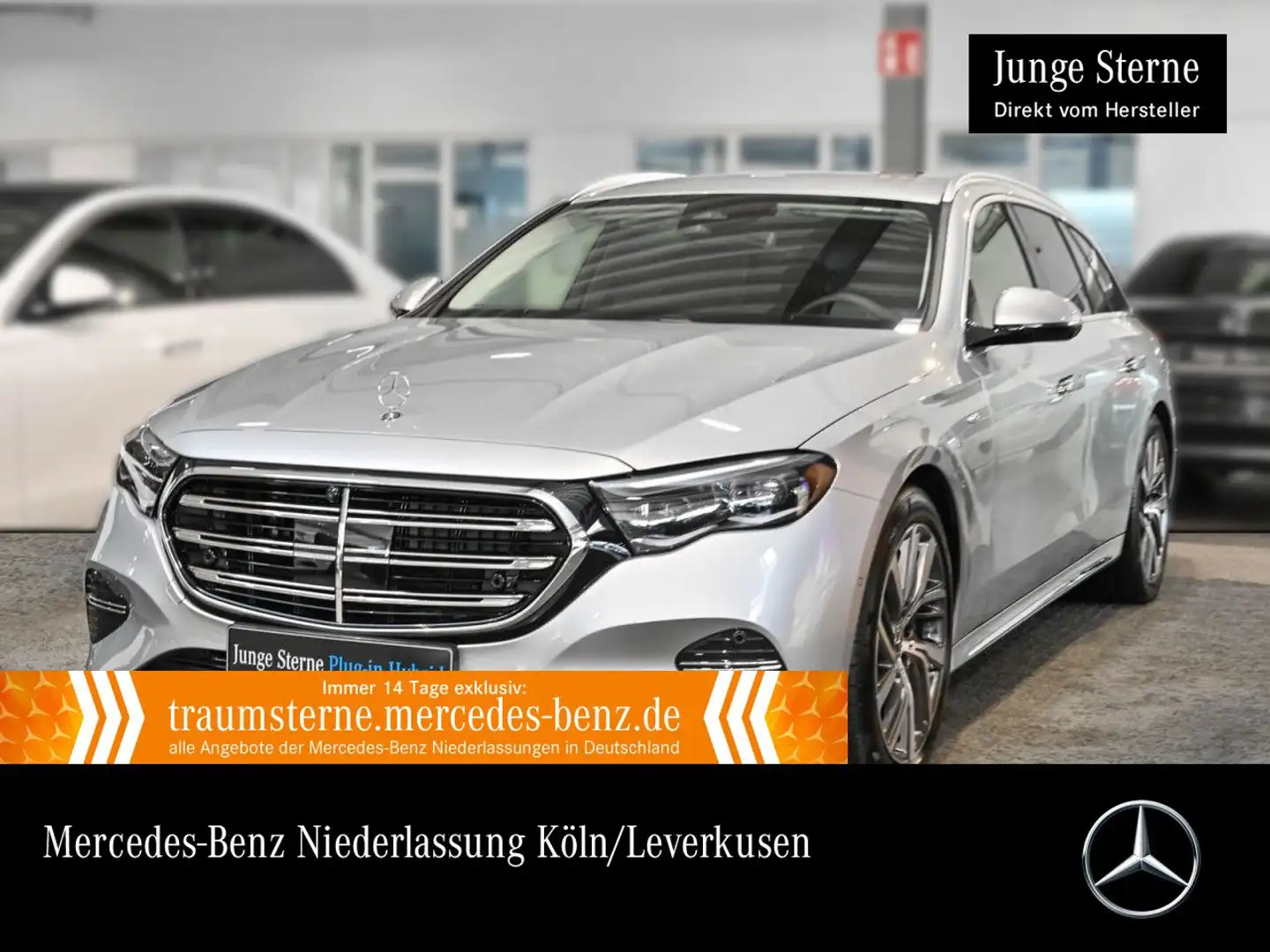 Mercedes-Benz E 300 e T Hybrid Exclusive 360° Burmester Distr. Argent - 1