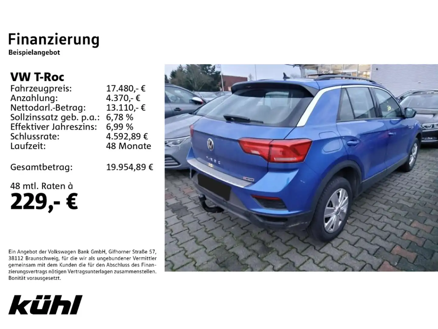 Volkswagen T-Roc 1.5 TSI DSG AHK Blau - 2