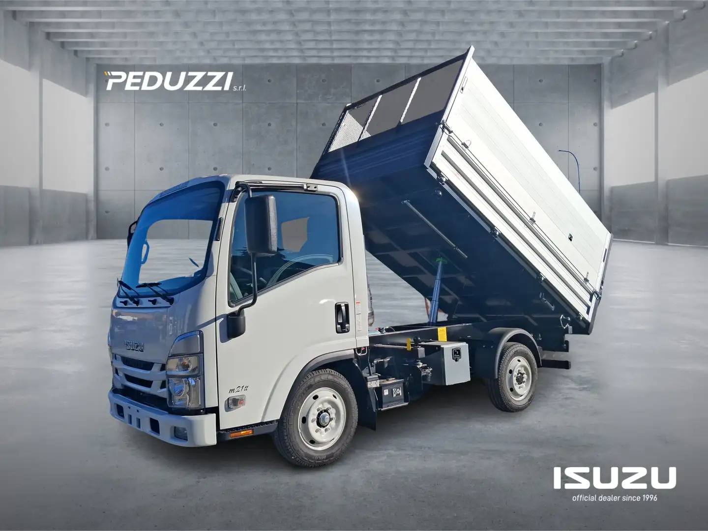 Isuzu NKR M21 TT CAMBIO AUTOMATICO TRE LATI CON SOVRASPONDE Weiß - 2