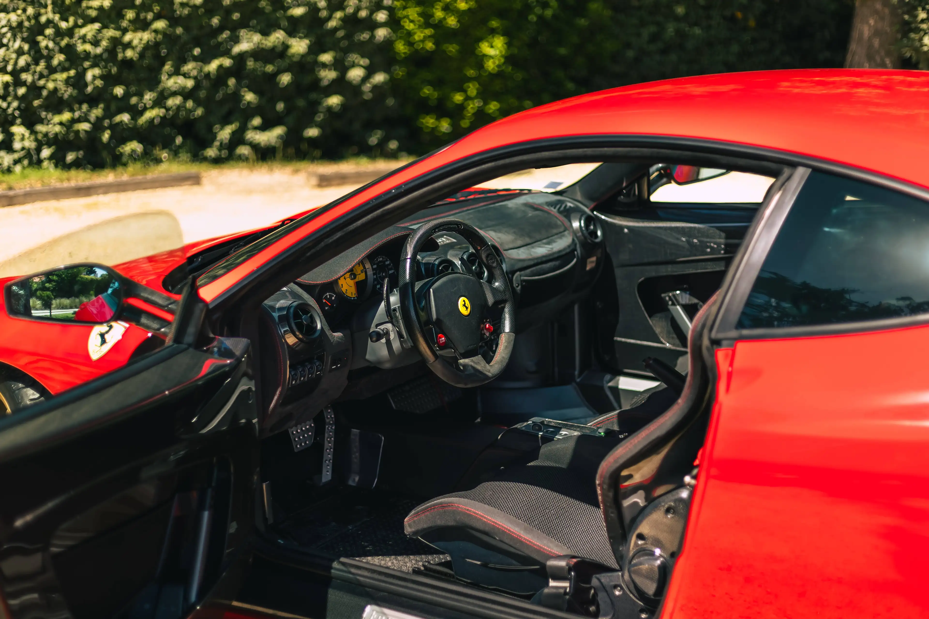 Ferrari 430 Scuderia Rosso Corsa/ Historic complete/ Sport seats/ Carbon pack/ French car — photo 12