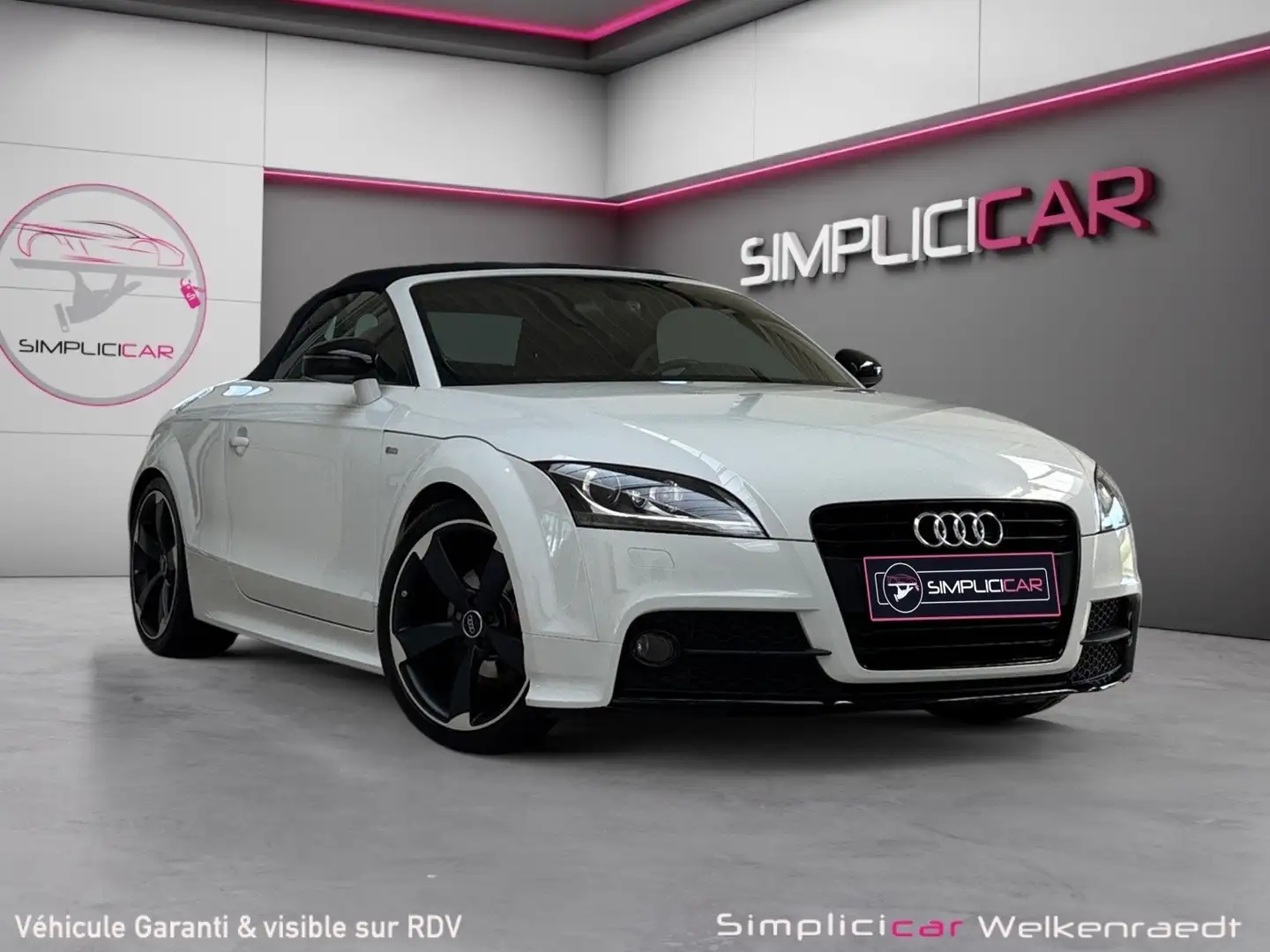 Audi TT CABRIOLET/BOITE AUTO/S-LINE /SG CHAUFF/GARANT 12M Wit - 1