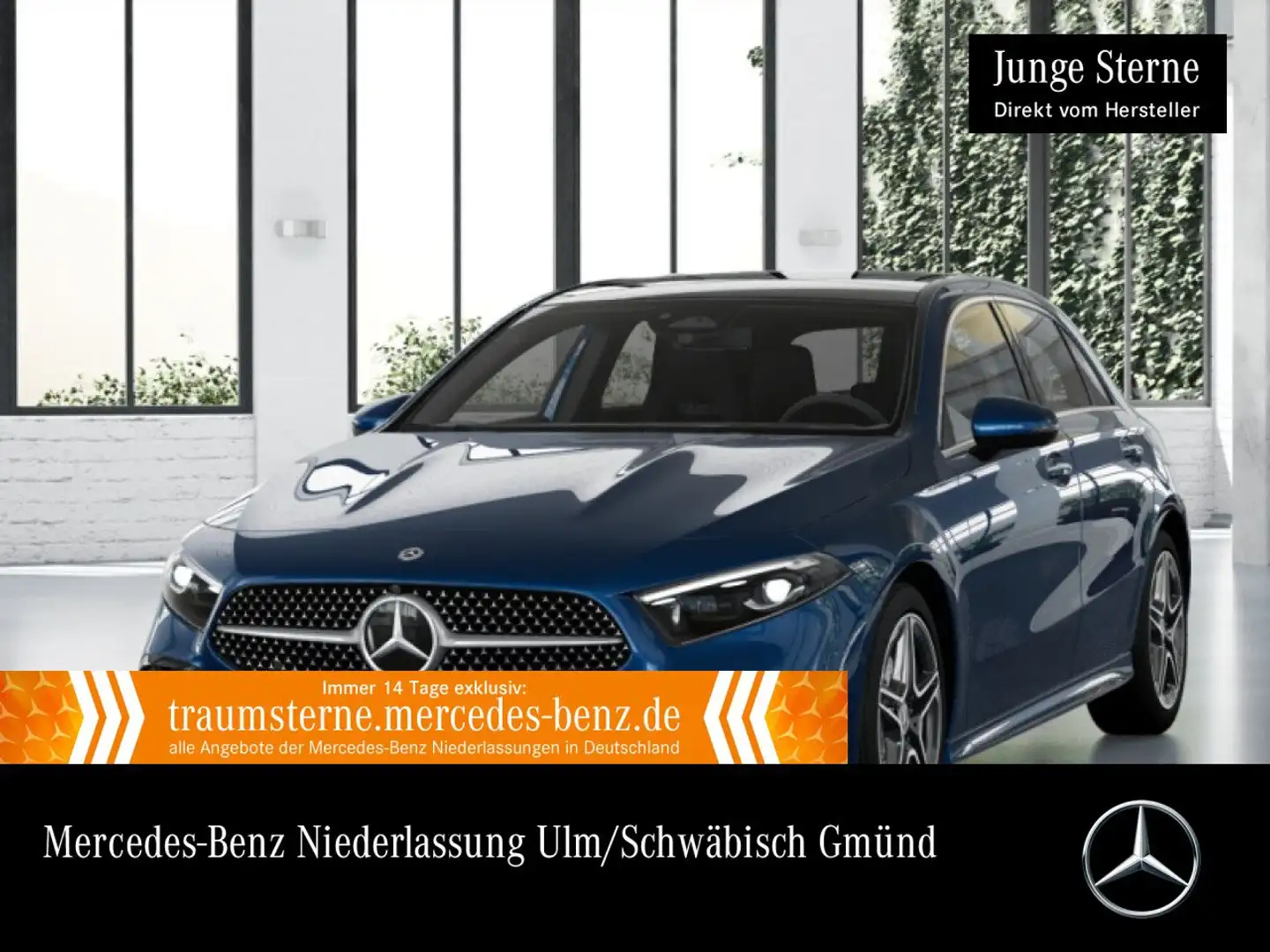 Mercedes-Benz A 220 d AMG+PANO+360°+AHK+MULTIBEAM+HUD+TOTW+8G Bleu - 1