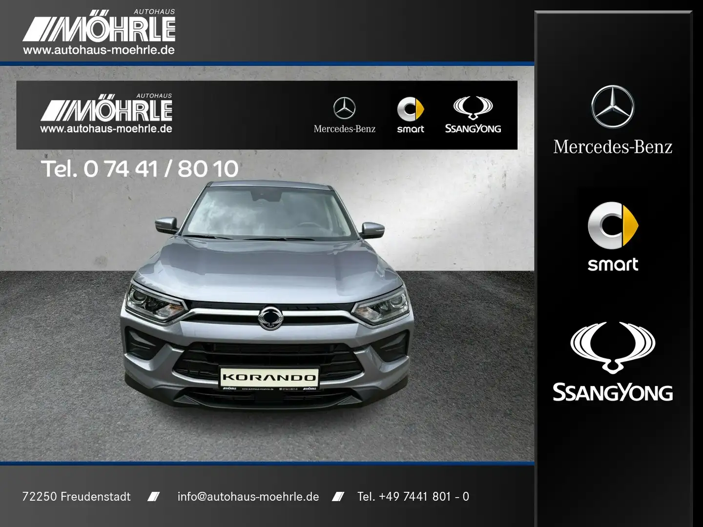 SsangYong Korando Korando 1.5 P 2WD Sondermodell NOMAD Navi Kamera Ezüst - 1