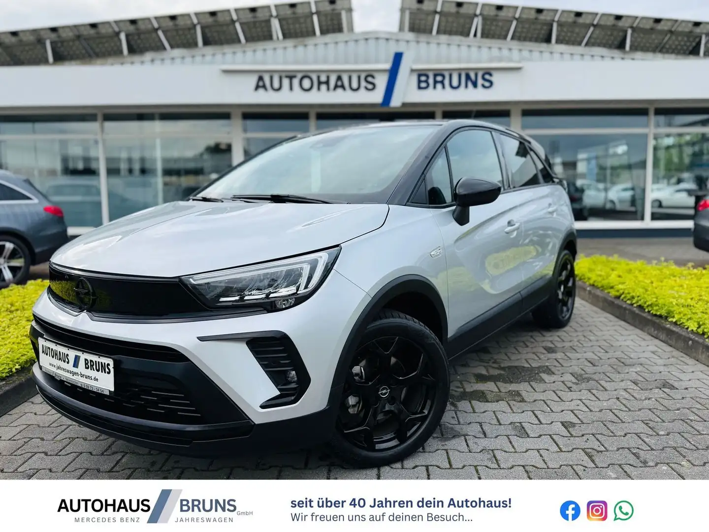 Opel Crossland X 1,2 T ENJOY, Navi, LED, RFK, PTS, SHZ, LKH, Beh. W Gris - 1