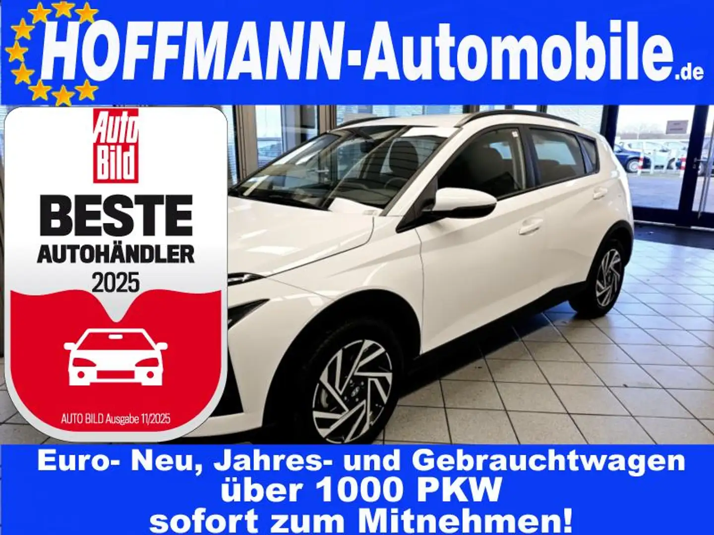 Hyundai BAYON SHZ,Tempomat,Klima,Navi,Kamera,Multif.-L. Weiß - 1