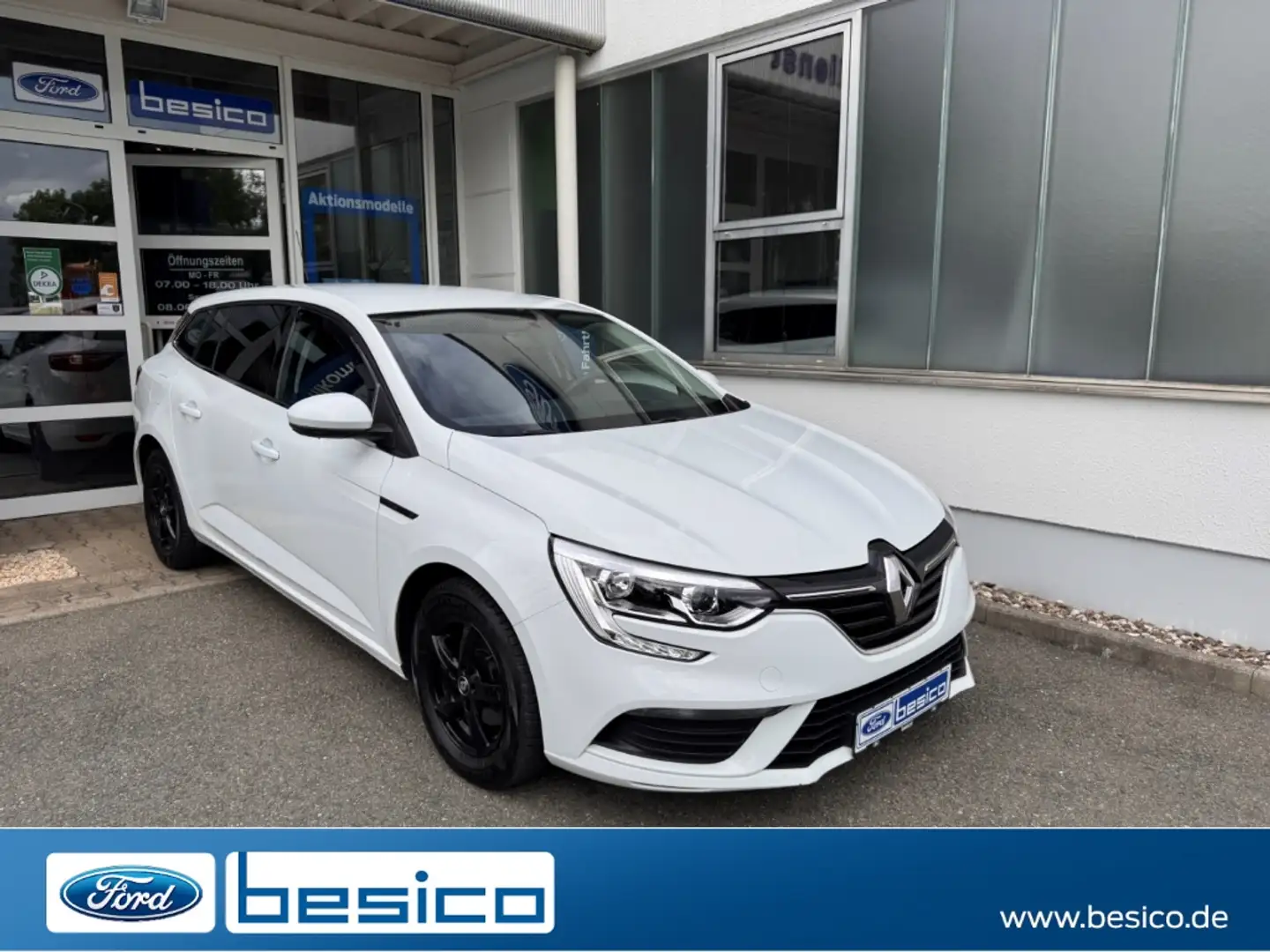 Renault Megane IV Grandtour Life+Klima+Temp+USB+LMF Weiß - 1