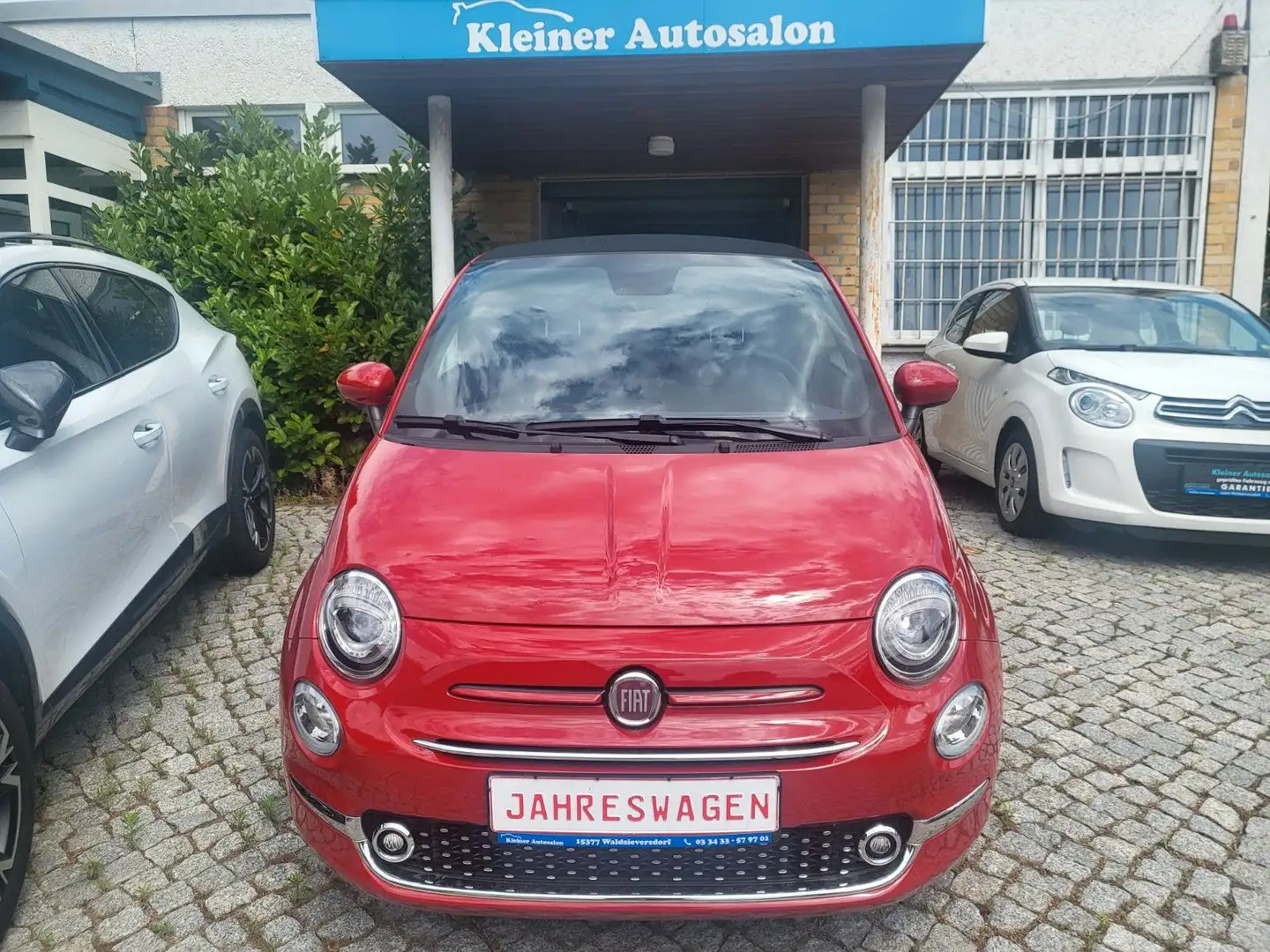 Fiat 500 Red Navi / Open Air Rot - 1