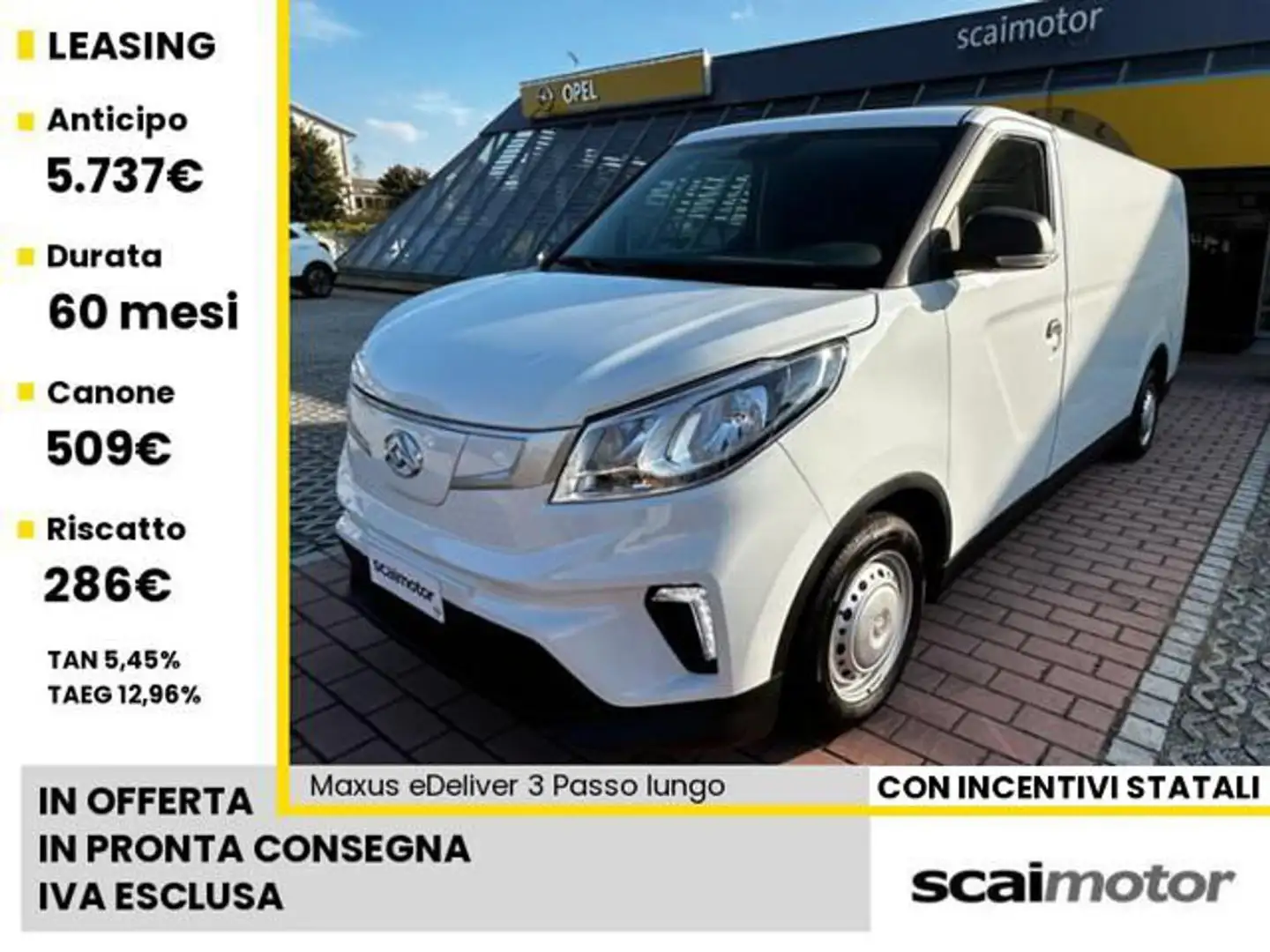 Maxus eDeliver 3 Passo Lungo 50kWh 2WD Bianco - 1