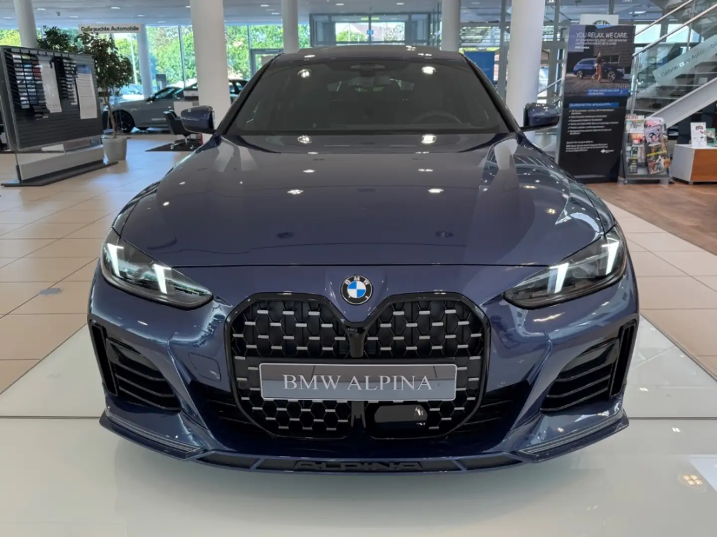 Alpina D4 S Gran Coupe AD StandHZG AHK-klappbar AHK El. Pano Modrá - 2