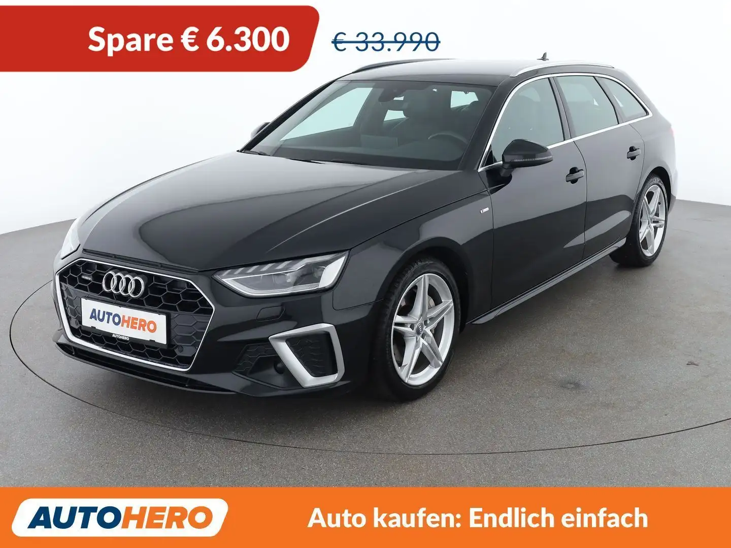 Audi A4 40 TDI quattro S line Schwarz - 1