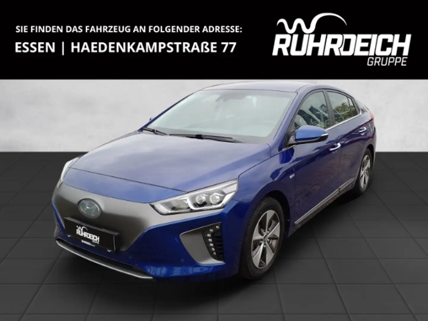 Hyundai IONIQ Premium Elektro SHZ LHZ KAMERA PDC ACC NAVI DAB KL Bleu - 1