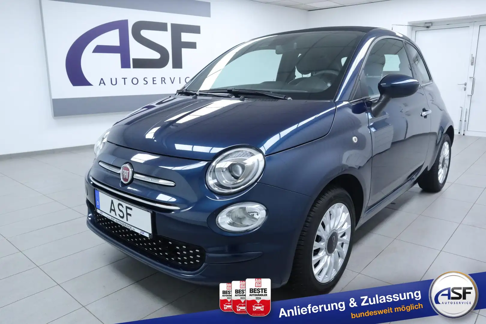 Fiat 500C Lounge Cabrio #Faltdach #Klima #Einparkhilfe hi... Blu/Azzurro - 1