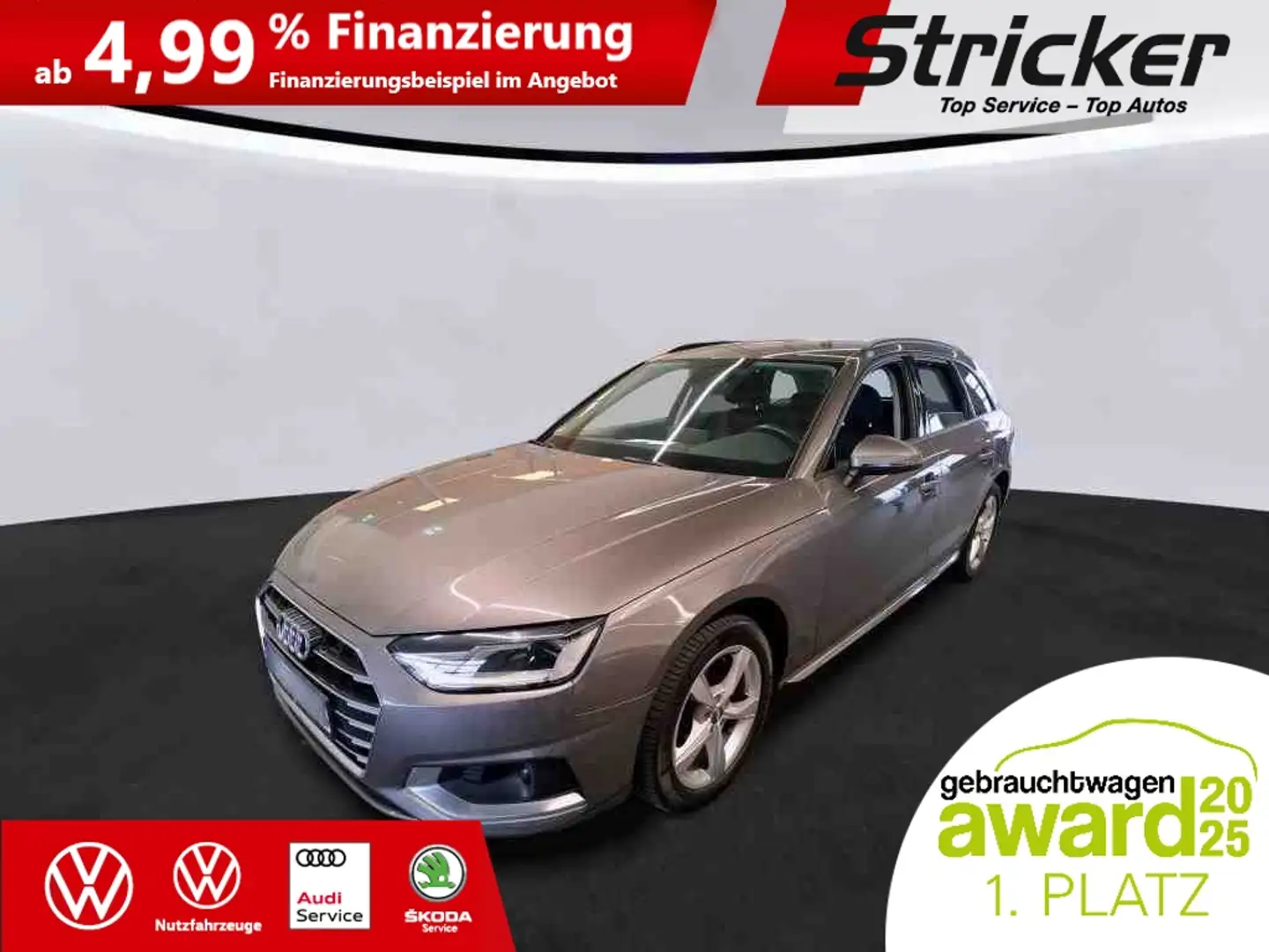 Audi A4 Avant 30TDI 273,-ohne Anzahlung Navi AHK Schwarz - 1