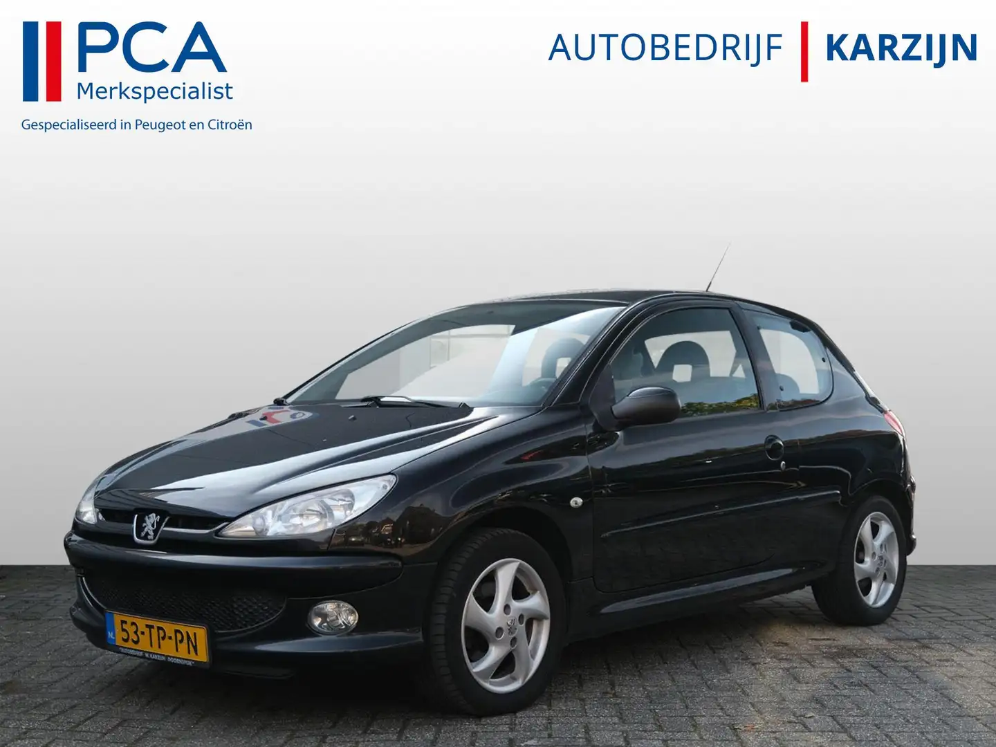 Peugeot 206 1.6-16V Air-line 3 Zwart - 1
