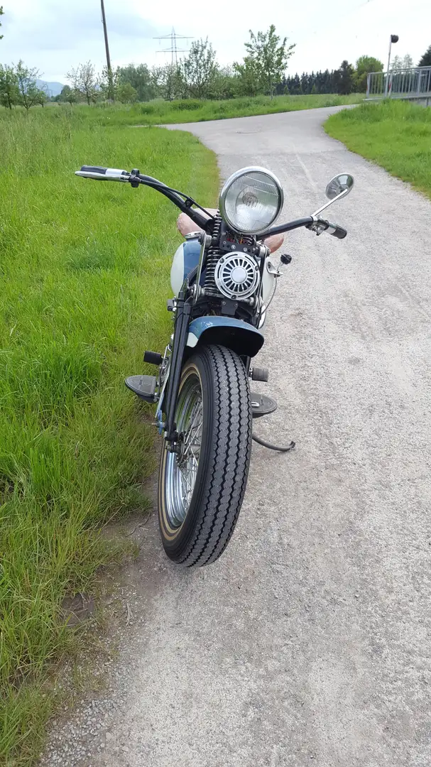 Harley-Davidson WLA Modrá - 2