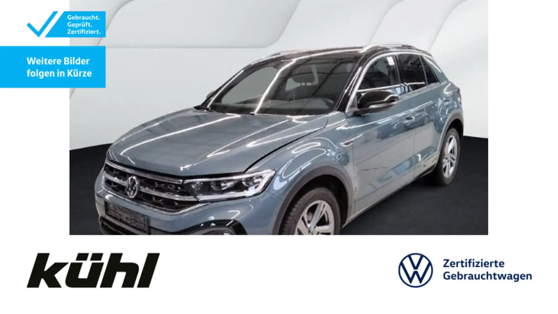 Volkswagen T-Roc 1.5 TSI DSG R line LED+/ACC/Kamera/App/Nav Blau - 1