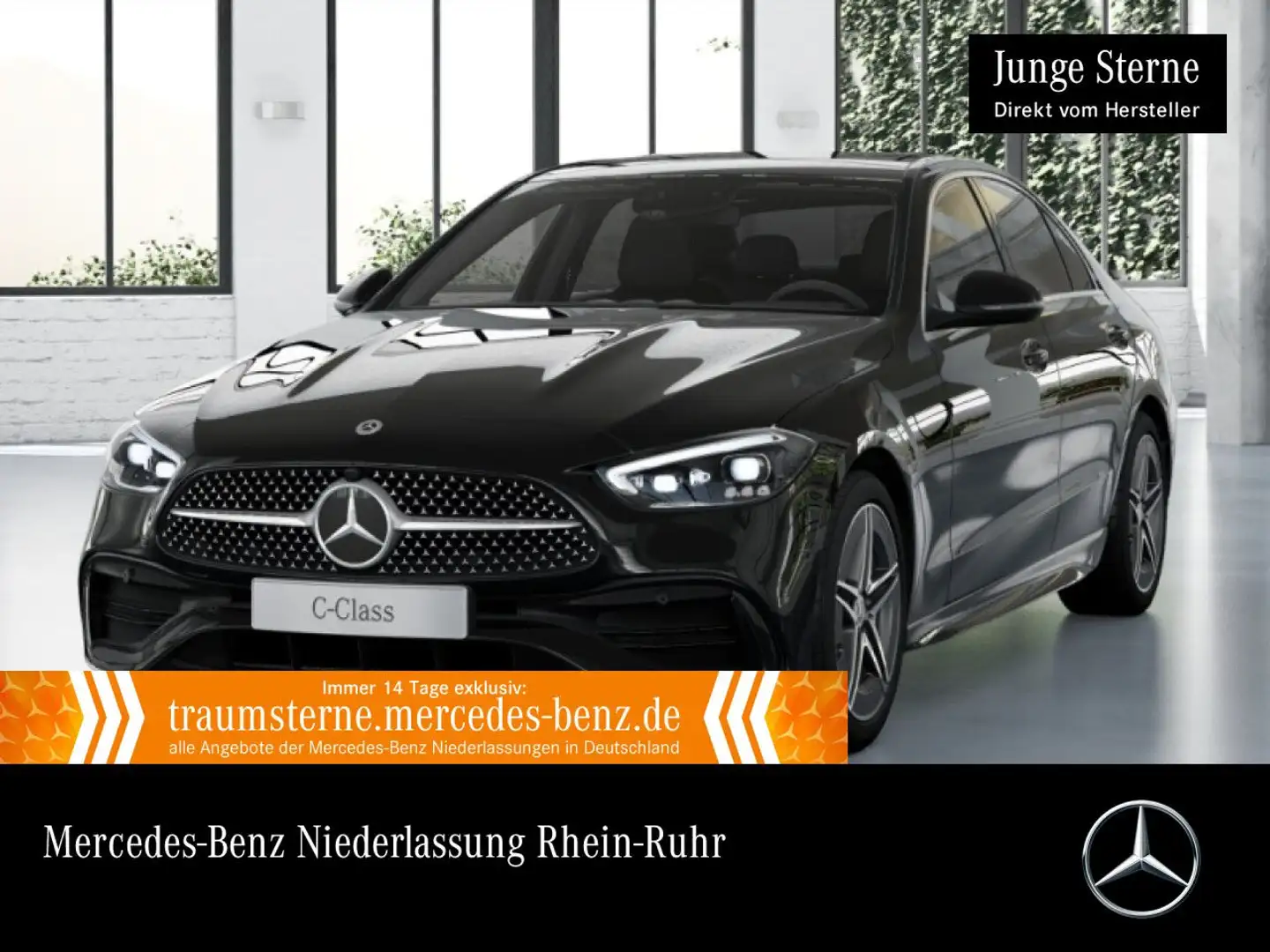 Mercedes-Benz C 220 d AMG+PANO+KAMERA+KEYLESS+9G Schwarz - 1