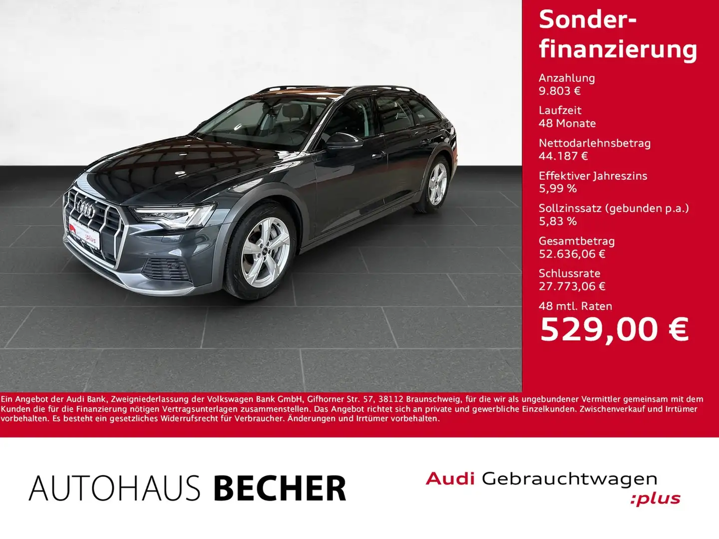 Audi A6 allroad quattro 55 TFSI S tronic /Navi/LED Grau - 1