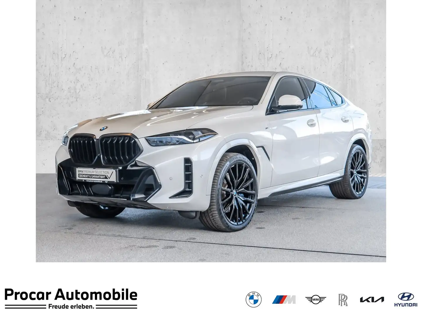 BMW X6 xDrive40d M Sport HUD PANO ACC AHK RFK NAVI Weiß - 1