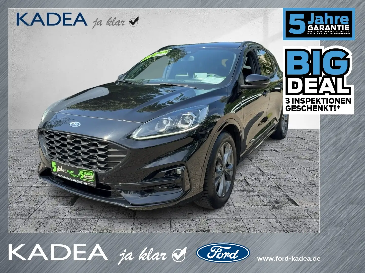 Ford Kuga 1.5 EcoBoost ST-Line X ACC+AHK+LED+Navi+PANO Noir - 1